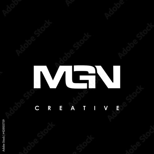 MGN Letter Initial Logo Design Template Vector Illustration