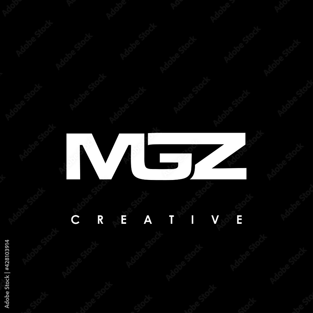 MGZ Letter Initial Logo Design Template Vector Illustration