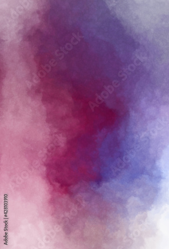 Watercolor painted background. Abstract Illustration wallpaper. Brush stroked painting. 2D Illustration. © Hybrid Graphics