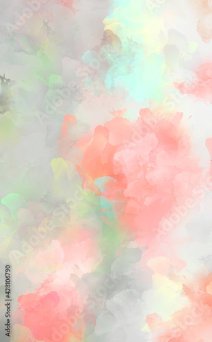 Artistic vibrant and colorful wallpaper.Brushed Painted Abstract Background. Brush stroked painting.
