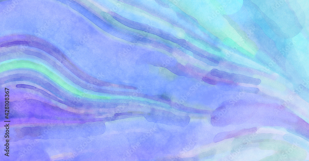 Obraz premium Soft watercolor wallpaper. Artistic painting with softly brushed colors. Pastel colors dabbed background. Painted abstract wall art.