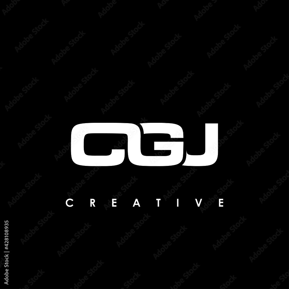 CGJ Letter Initial Logo Design Template Vector Illustration CGJ Letter Initial Logo Design Template Vector Illustration