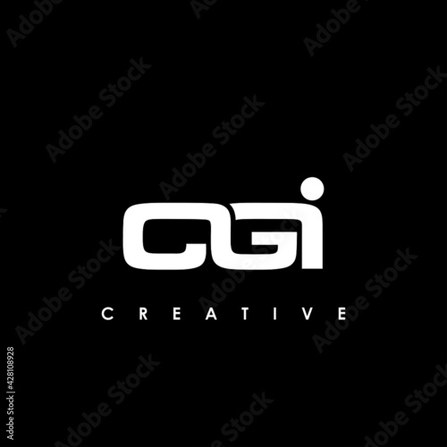 CGI Letter Initial Logo Design Template Vector Illustration