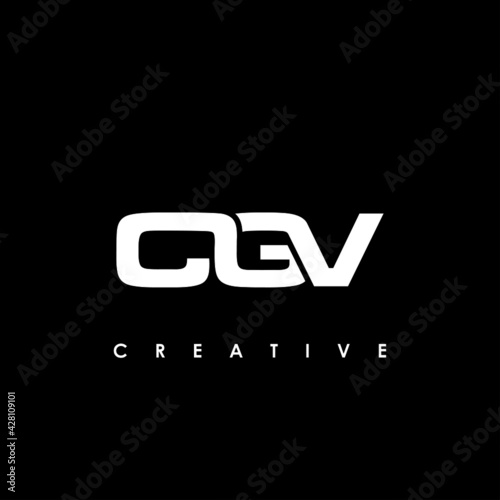 CGV Letter Initial Logo Design Template Vector Illustration