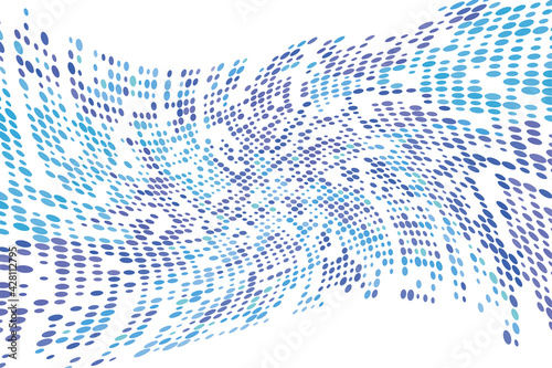 Image of deformed random dots