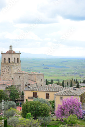 Views of the town of Trujillo from the Alcazaba or castle in Extremadura, Spain