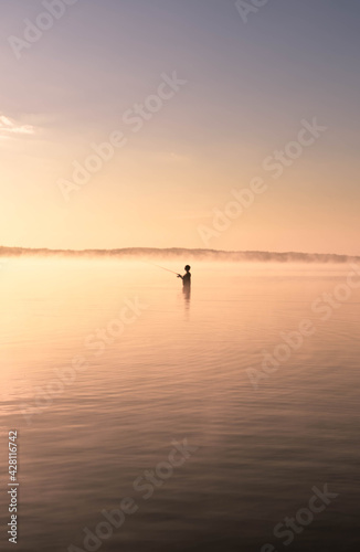 Fishing in the sunrise © Kevin