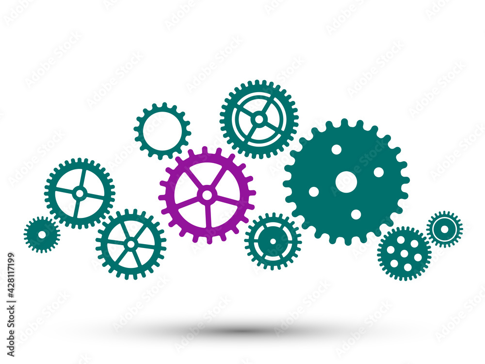 Gear wheel mechanism background. Machine cog technology. Gear wheel mechanism background. Machine cog technology.