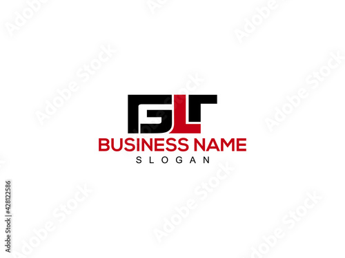 GLT Letter Type logo Icon Vector photo