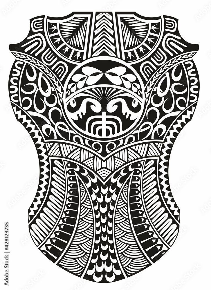 Maori Tribal Style Tattoo Pattern Fit For A Shoulder Arm Stock Illustration  - Download Image Now - iStock