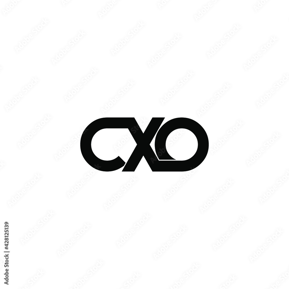 cxo letter original monogram logo design cxo letter original monogram logo design