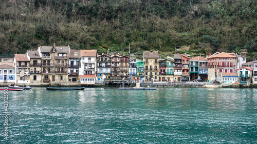San Sebastian, Spain - March 1, 2021: The scenic Basque fishing village of Pasaia, near San Sebastian