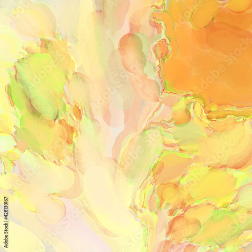 Contemporary art. Colorful texture of hand made artwork. Modern painting. Watercolor strokes on surface. Artistic background image. Abstract painting on canvas. Brushstrokes.