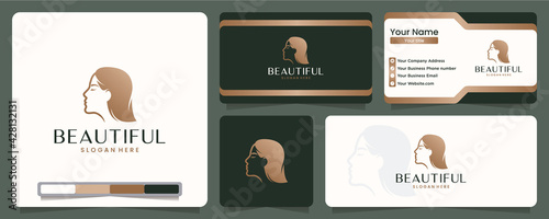 elegant women for salon and spa , logo design