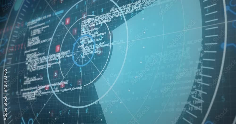 Animation of scopes scanning over grid