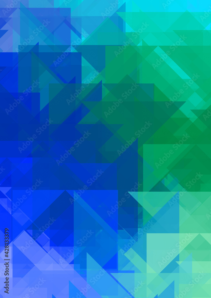 Fototapeta premium Overlapping design with triangles background. Abstract geometric wallpaper. Geometrical colorful triangular shapes.