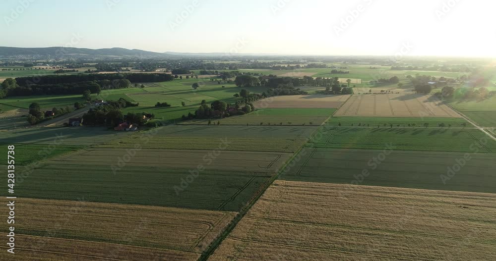 Ortschaft in Deutschland aus der Luft Ortschaft in Deutschland aus der Luft