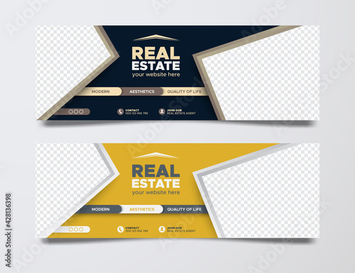 Real Estate social media cover template