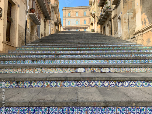 Obraz na płótnie Sicily, Caltagirone, ceramics w salonie