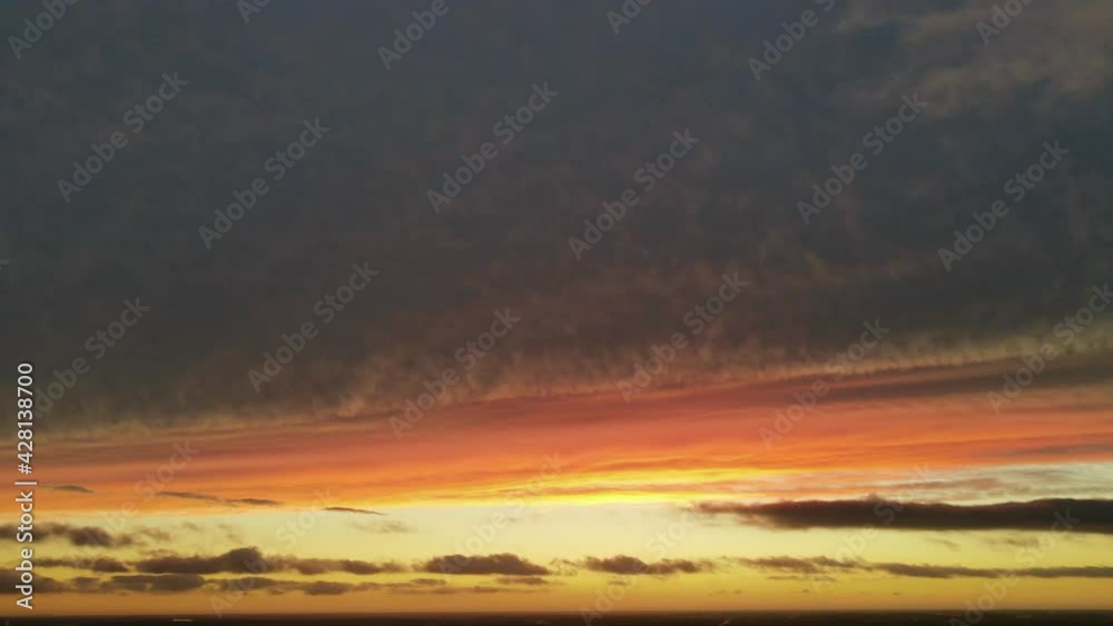 Time lapse of orange and red clouds at sunset in 4K Time lapse of orange and red clouds at sunset in 4K