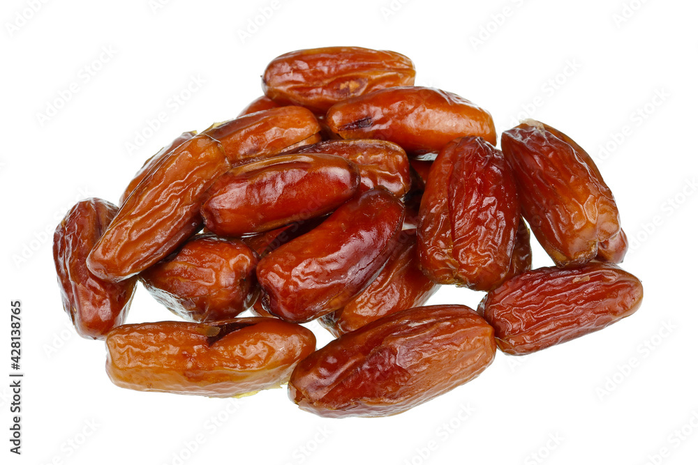 A bunch of sweet dried dates  isolated