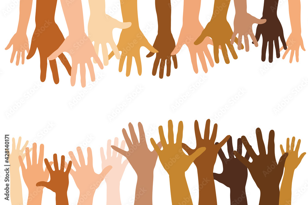 Viele Verschiedene Offene H nde Zusammen Als Team Stock Illustration Viele Verschiedene Offene H nde Zusammen Als Team Stock Illustration