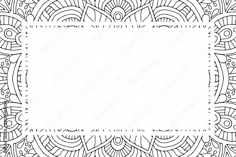 Fototapeta premium Vector islamic background with mandala