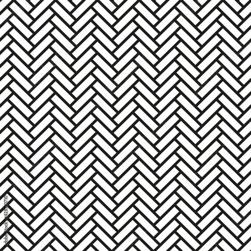 Seamless herringbone brick pattern background