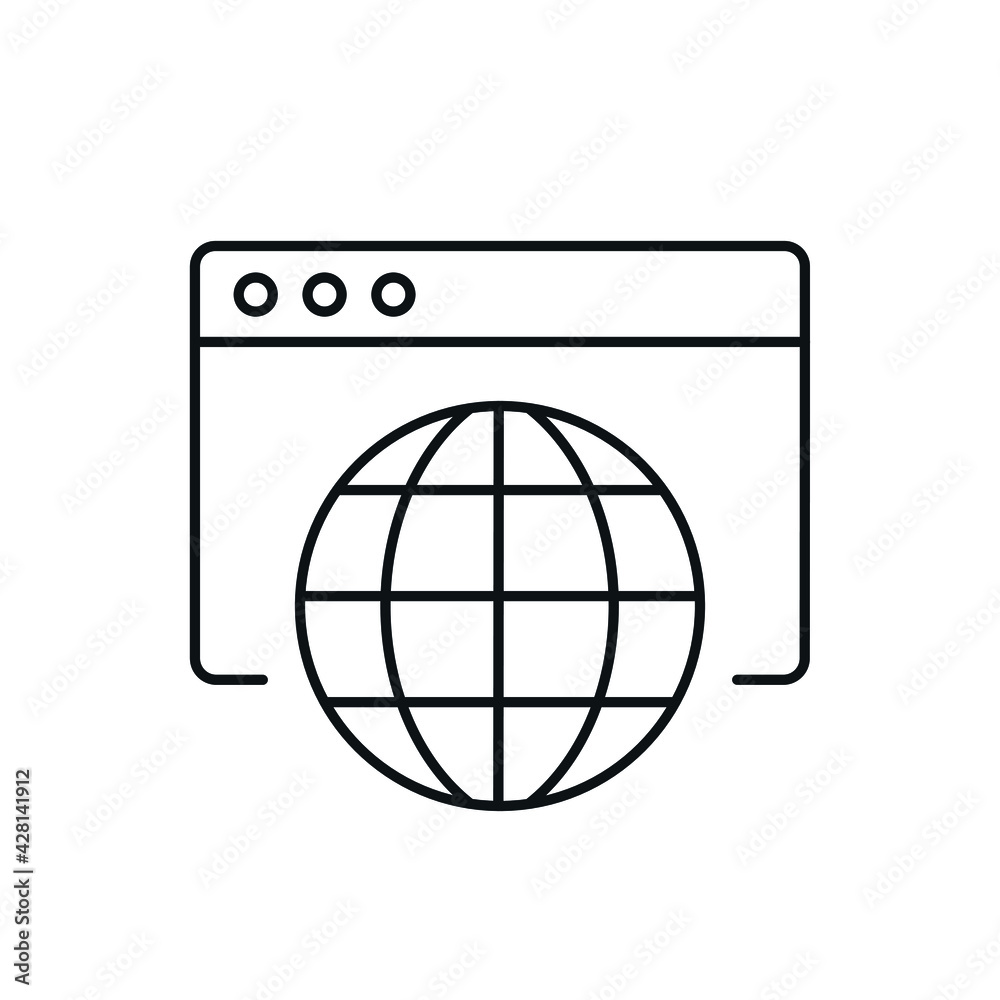 Online communication on website linear icon. Contact us. Support service. Thin line customizable illustration. Contour symbol. Vector isolated outline drawing. Editable stroke Online communication on website linear icon. Contact us. Support service. Thin line customizable illustration. Contour symbol. Vector isolated outline drawing. Editable stroke