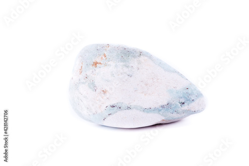 Macro minerals aniolite (Aniol) stone on a white background