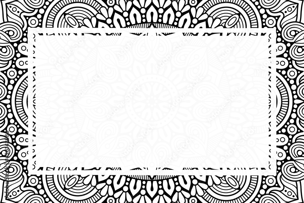 Obraz premium Vector islamic background with mandala