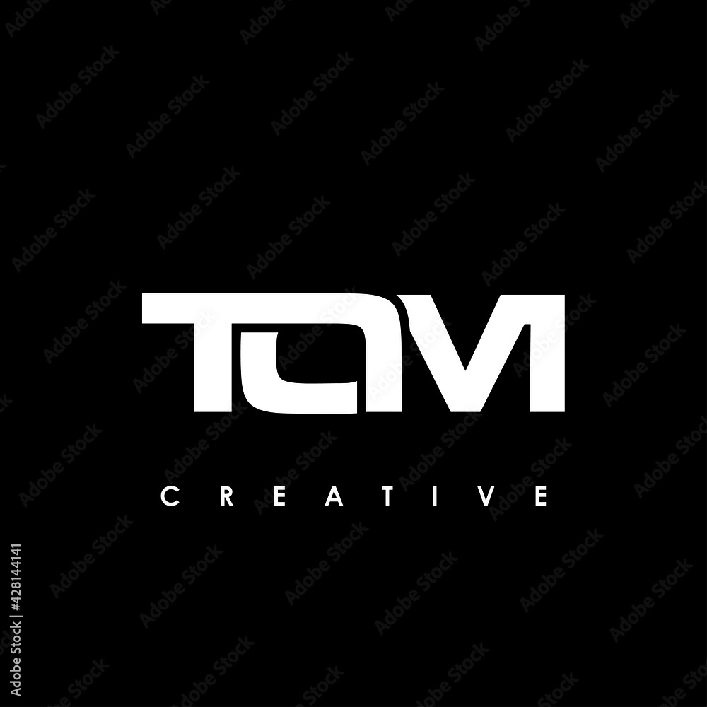 TOM Letter Initial Logo Design Template Vector Illustration