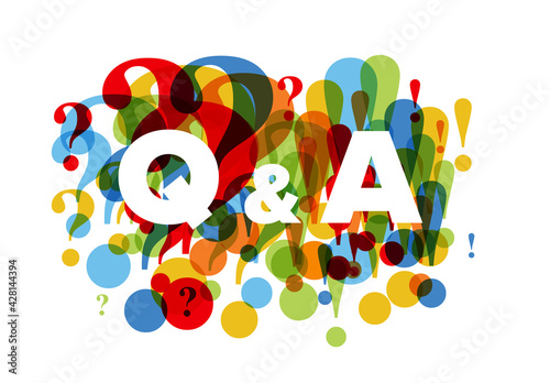 Question and Answers concept illustration template