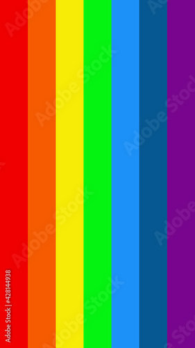 Flag Rainbow colors. Pride month.Vector Illustration