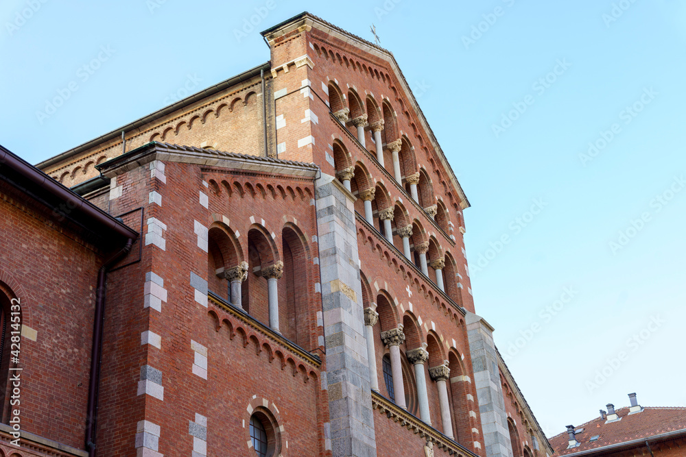 Sant Agostino church in Milan, Italy: facade