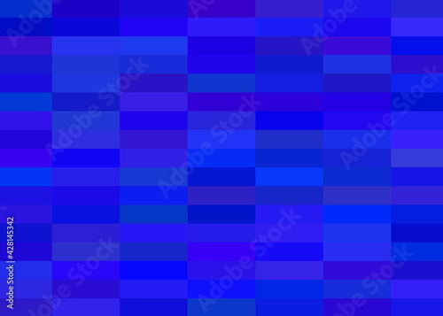 Blue background made up of many rectangles.