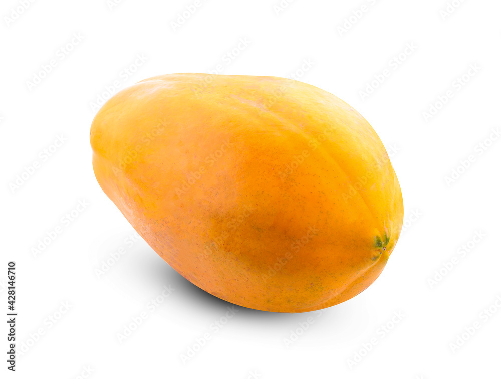 Ripe papaya isolated on white background Ripe papaya isolated on white background