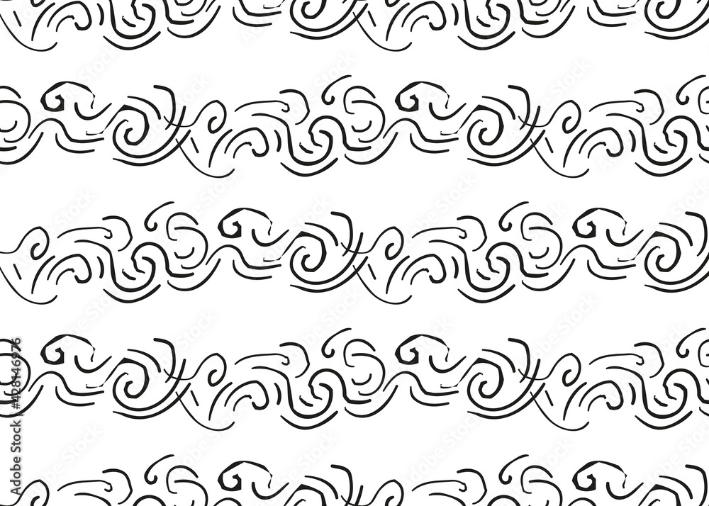 Scribble. Abstract vector background. For design