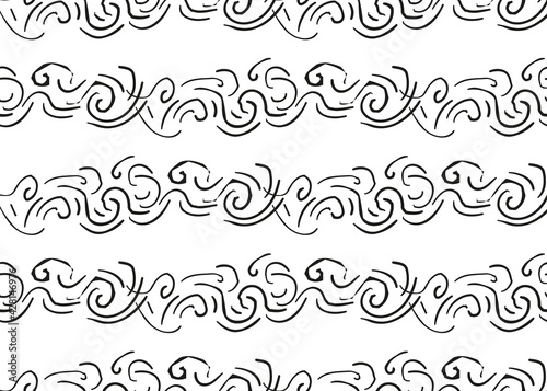 Scribble. Abstract vector background. For design