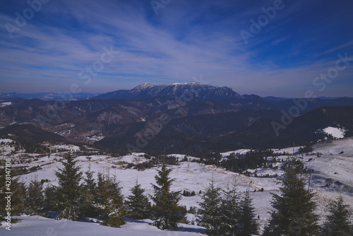 The Ceahlău Massif is one of the most famous mountains of Romania.