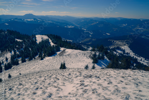 snow covered mountains