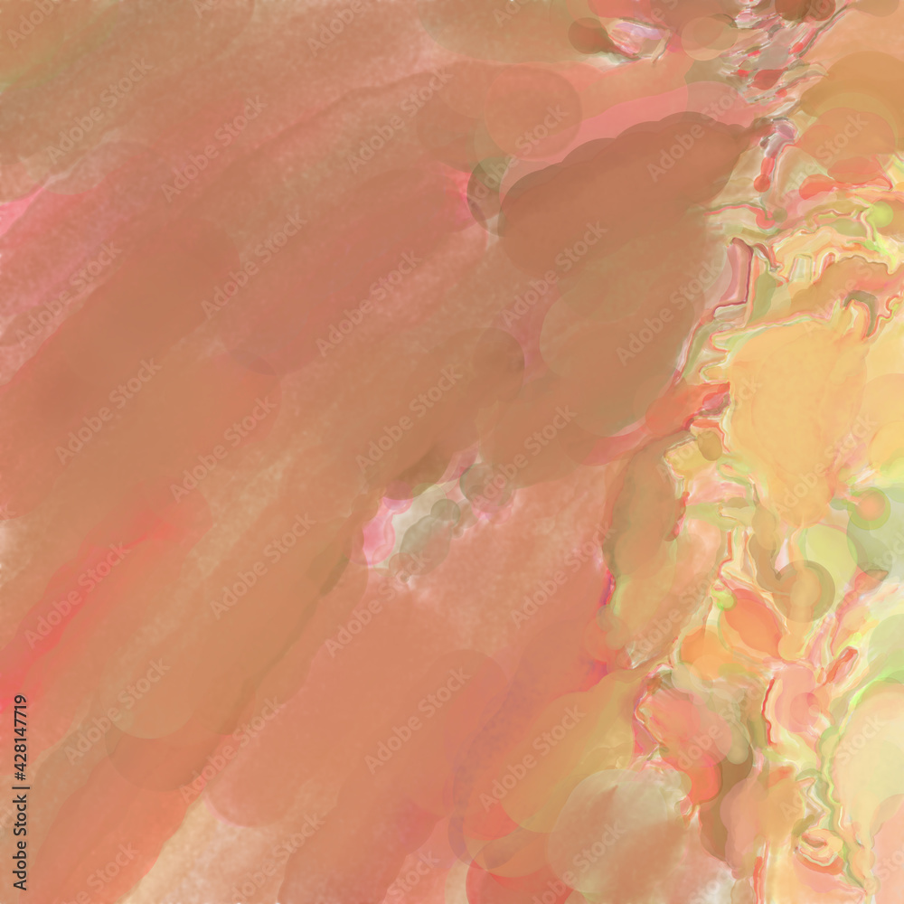 Fototapeta premium Contemporary art. Colorful texture of hand made artwork. Modern painting. Watercolor strokes on surface. Artistic background image. Abstract painting on canvas. Brushstrokes.