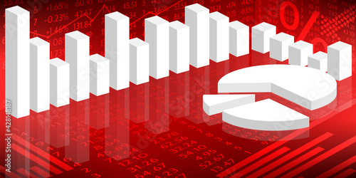 Bourse et Finance Histogramme n°2 Rouge