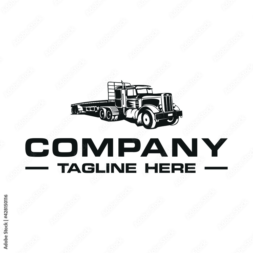 truck logo with details and allows you to change to all colors.
