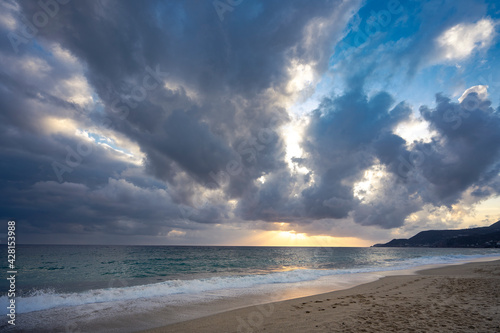 sunset at the beach