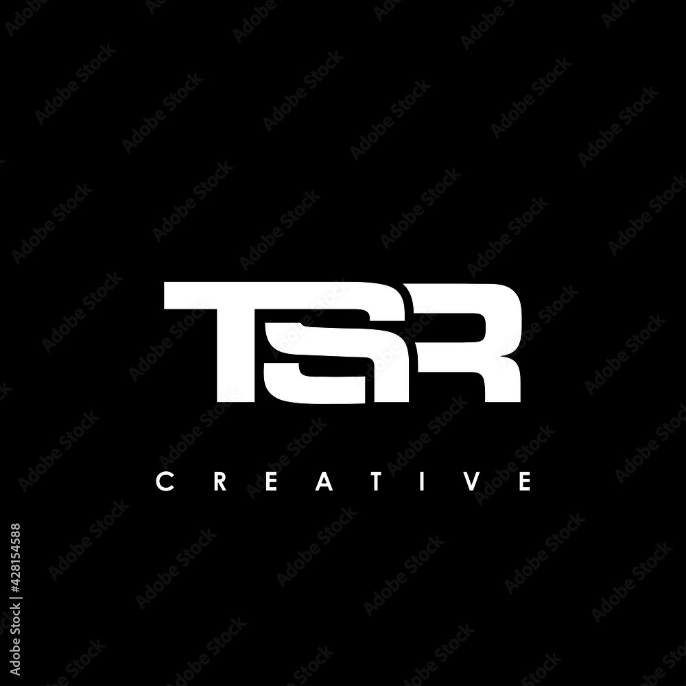 TSR Letter Initial Logo Design Template Vector Illustration Stock