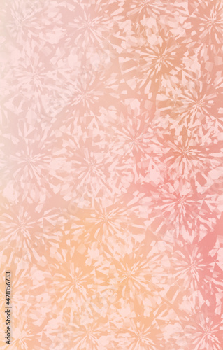 delicate Peach Fuzz pattern with white abstract splashes