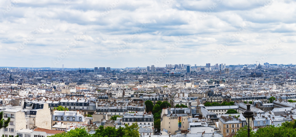 Panoramic View On Paris, Ile De France, France