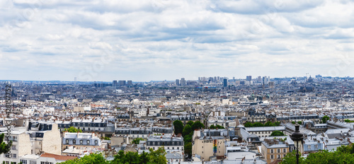Panoramic View On Paris, Ile De France, France