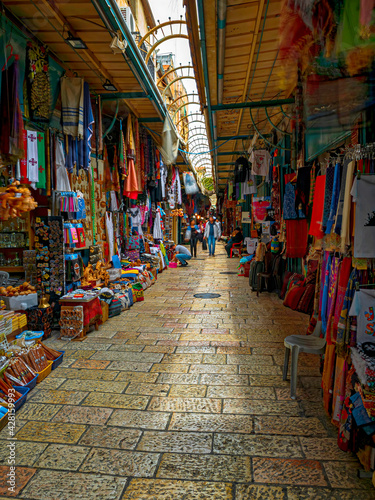 Israel, Old Town, Pedestrian Zone, Jerusalem © Stockfotos